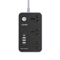 Multitoma 3 Tomas con Puertos USB LDNIO SC3412 2500W
