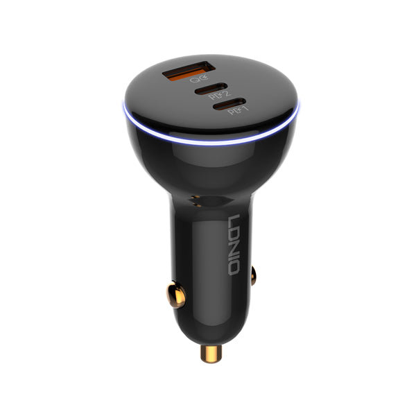 Cargador para Carro LDNIO C102 160W 3 Puertos Carga Rápida