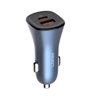 Cargador para Carro LDNIO C3 60W Carga Rápida PD + QC