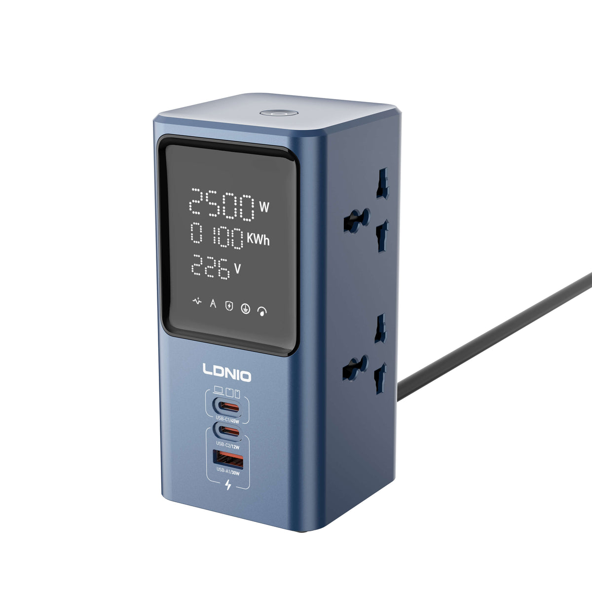 Multitoma Torre con Luz LED LDNIO SC2 45W 2500W