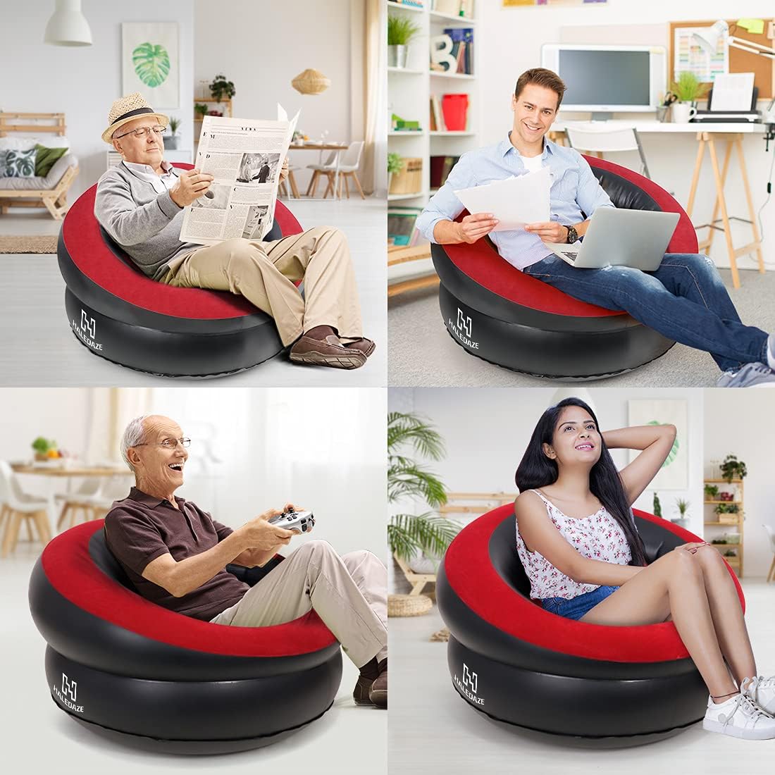 Sillon Puff Inflable Portatil + Envío Gratis 