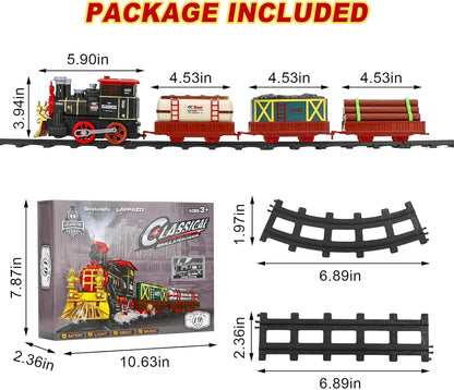 Tren Eléctrico Navideño con Humo Real