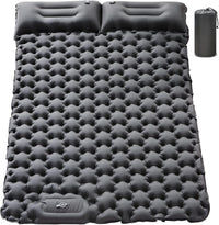 Colchon Doble Autoinflable Para Camping Con Almohadas