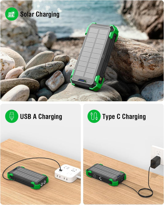 Power Bank Solar Portatil Harvic 10.000 mAh