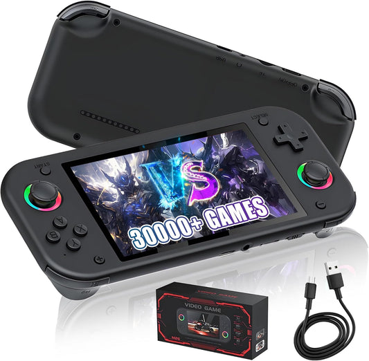 M26 - Consola de juegos de mano retro 30000+ Game 25, 5.1 pulgadas, pantalla IPS 800 x 480P
