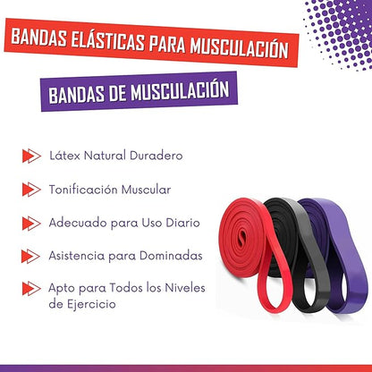 Bandas de Resistencia Elasticas 3PCS