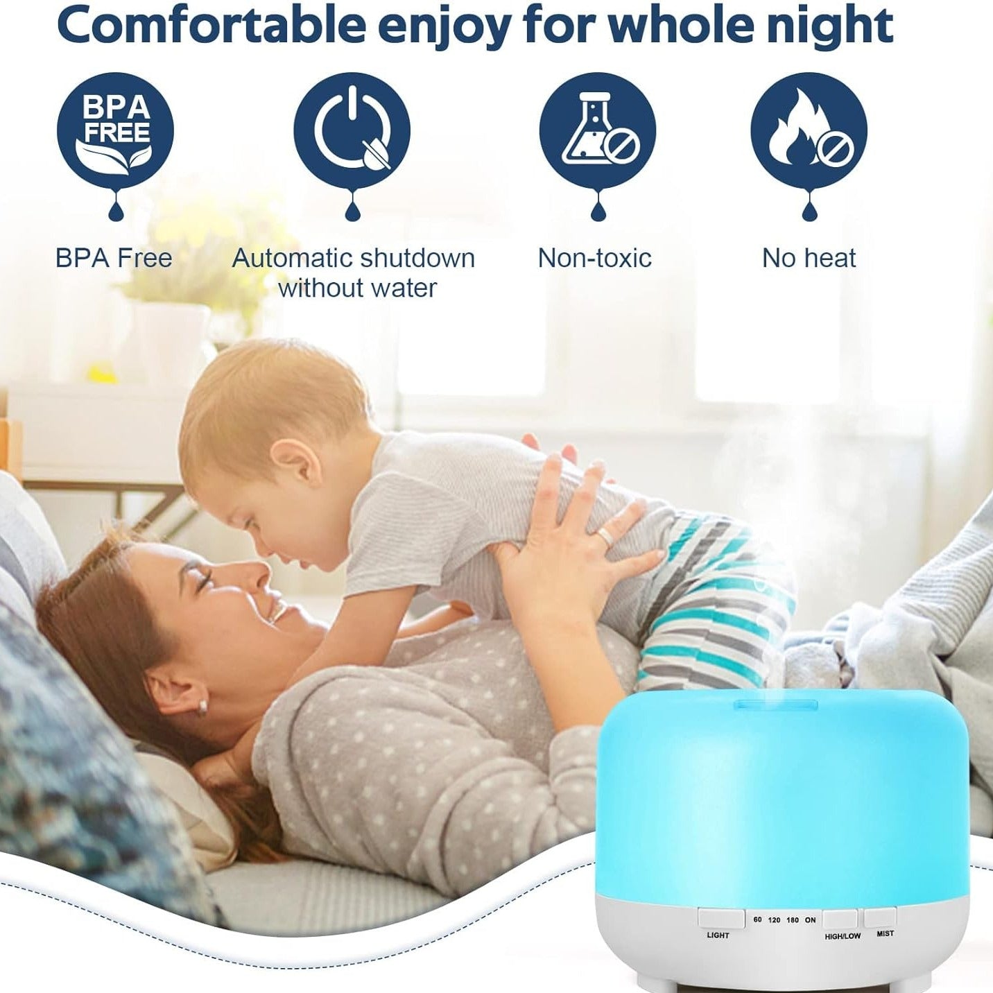 Humidificador Cronoterapia Led + Envío Gratis 