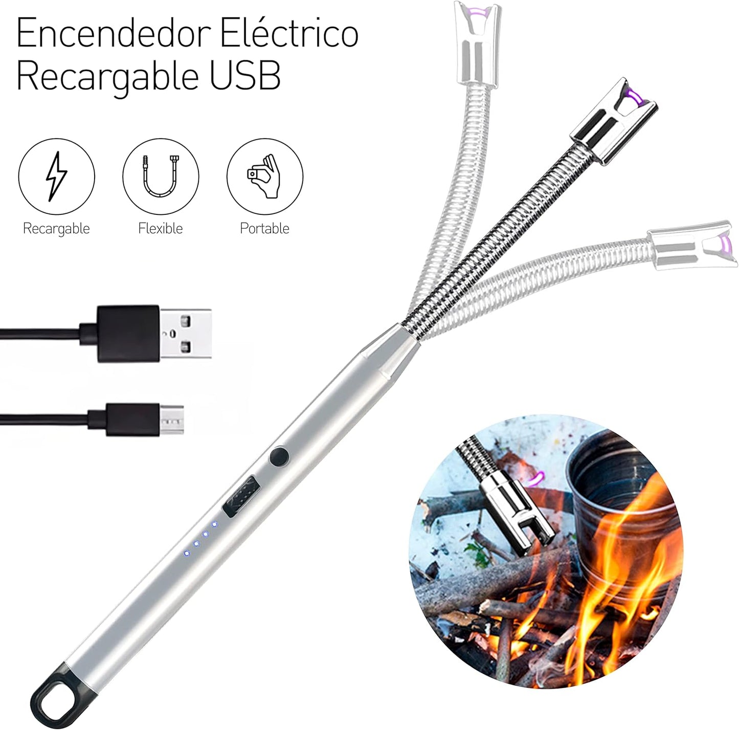 Encendedor Electrico Recargable USB
