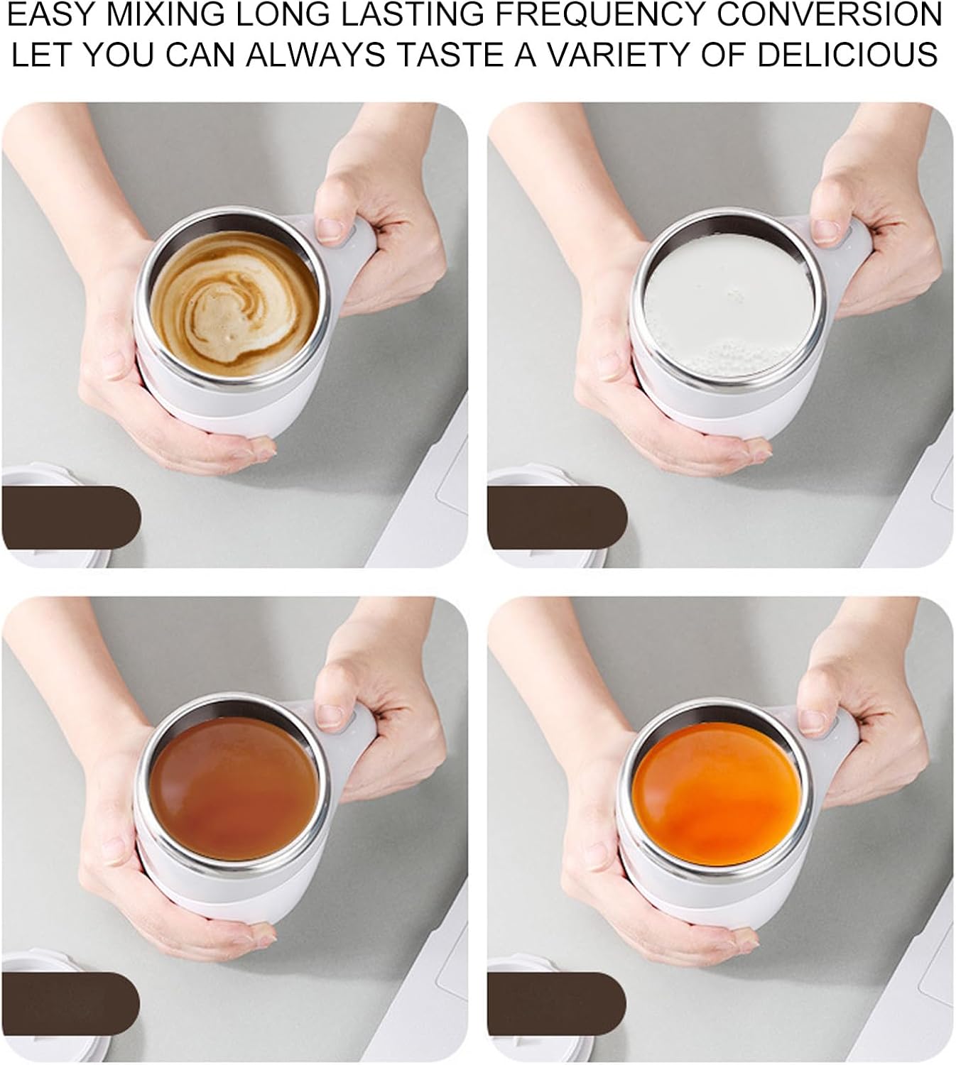 Taza Eléctrica Mezcladora Automática Magnética