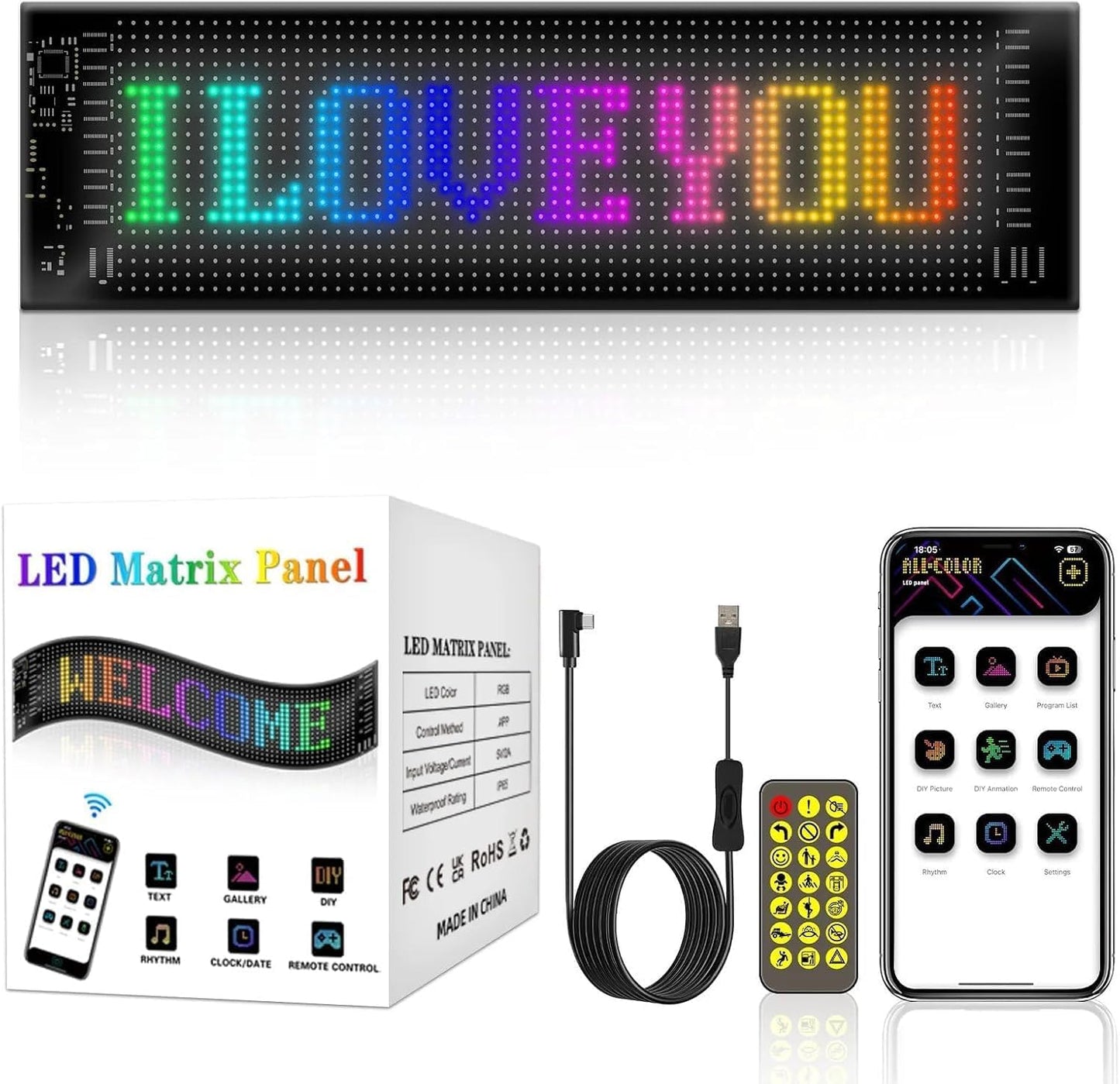 Pantalla LED Programable Por Bluetooth