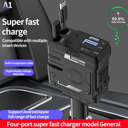 Cargador Para Carro 4 en 1 66W