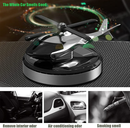 Helicoptero Ambientador Con Energia Solar Para Carro + Envío Gratis 