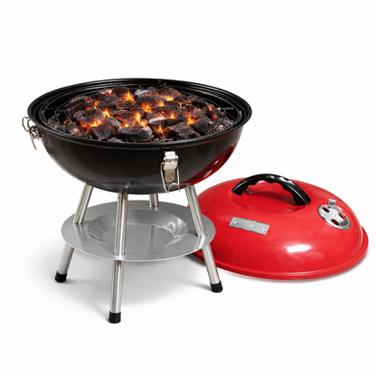 Mini Asador de Carbón Portátil con Tapa