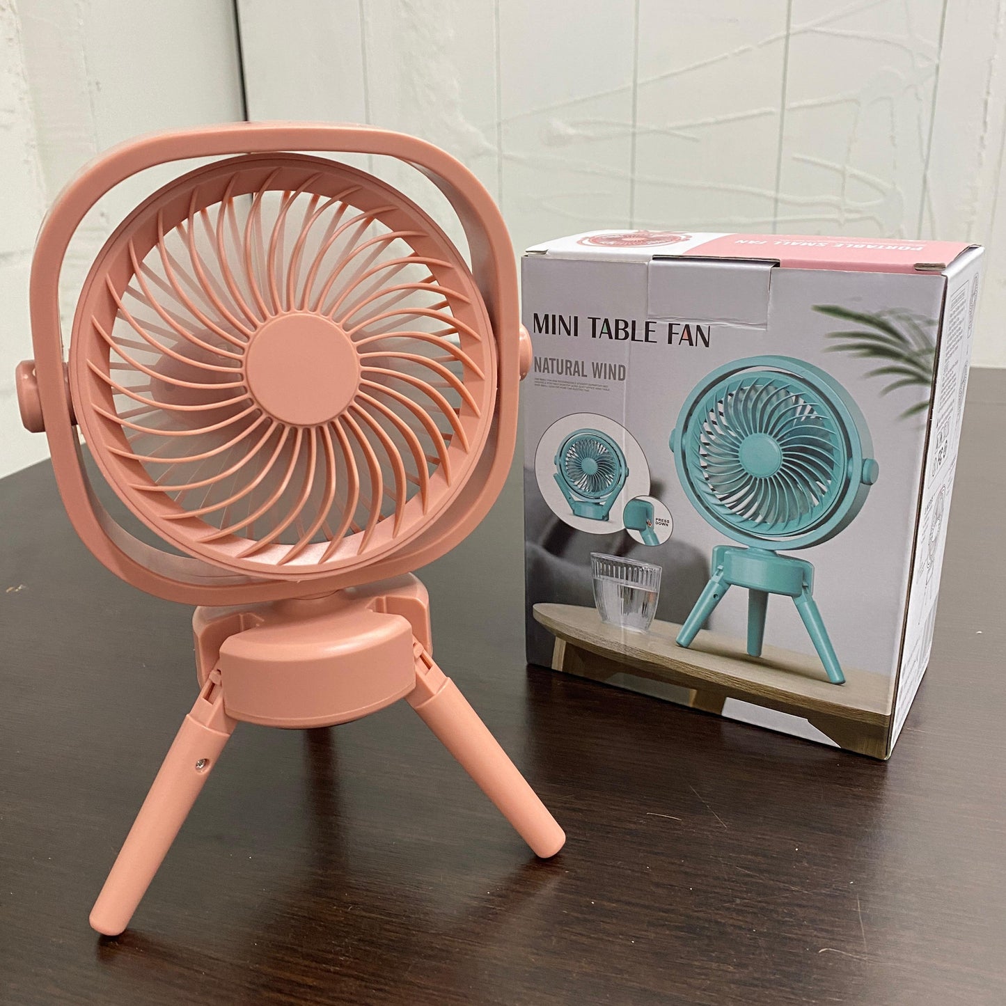 Mini ventilador recargable de escritorio