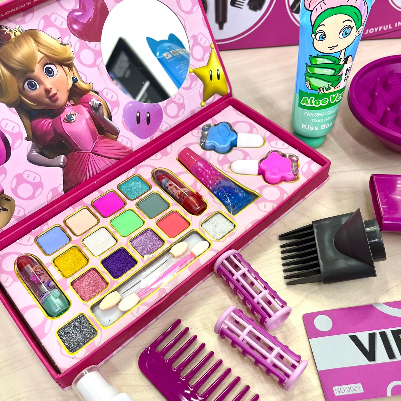 Combo De Belleza X 3 Secador+ Kit de maquillaje + Protector solar
