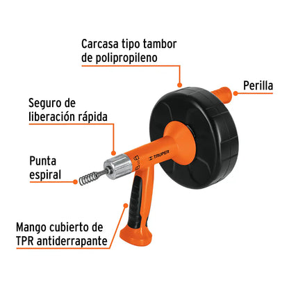 Sonda Destapacaños De 7.6 Metros