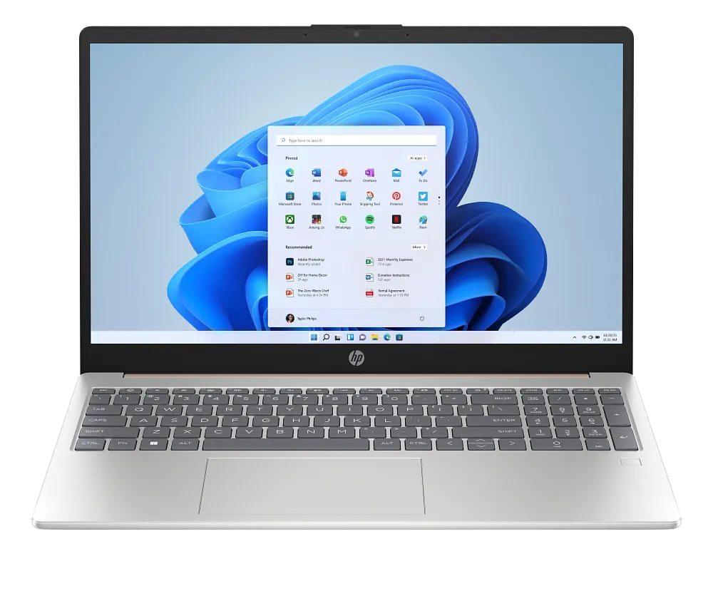 Portátil HP 15 serie fd color negro Jet Black