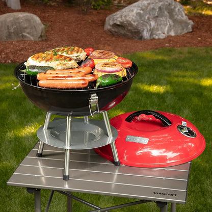 Mini Asador de Carbón Portátil con Tapa