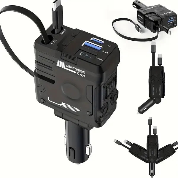 Cargador Para Carro 4 en 1 66W