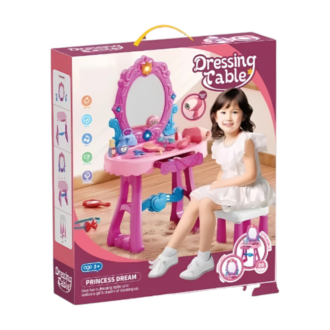 Tocador De Juguete Con Accesorios + Luces Y Sonidos