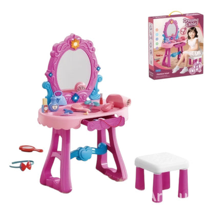 Tocador De Juguete Con Accesorios + Luces Y Sonidos