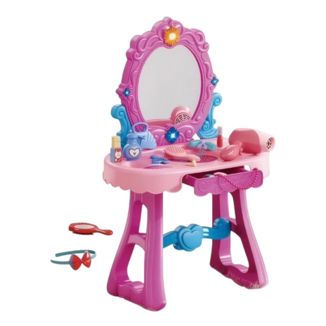 Tocador De Juguete Con Accesorios + Luces Y Sonidos