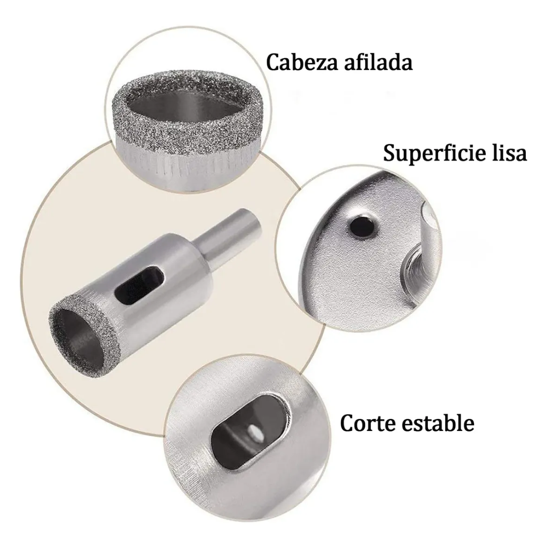 Kit de Brocas de Diamante Premium 15 Piezas