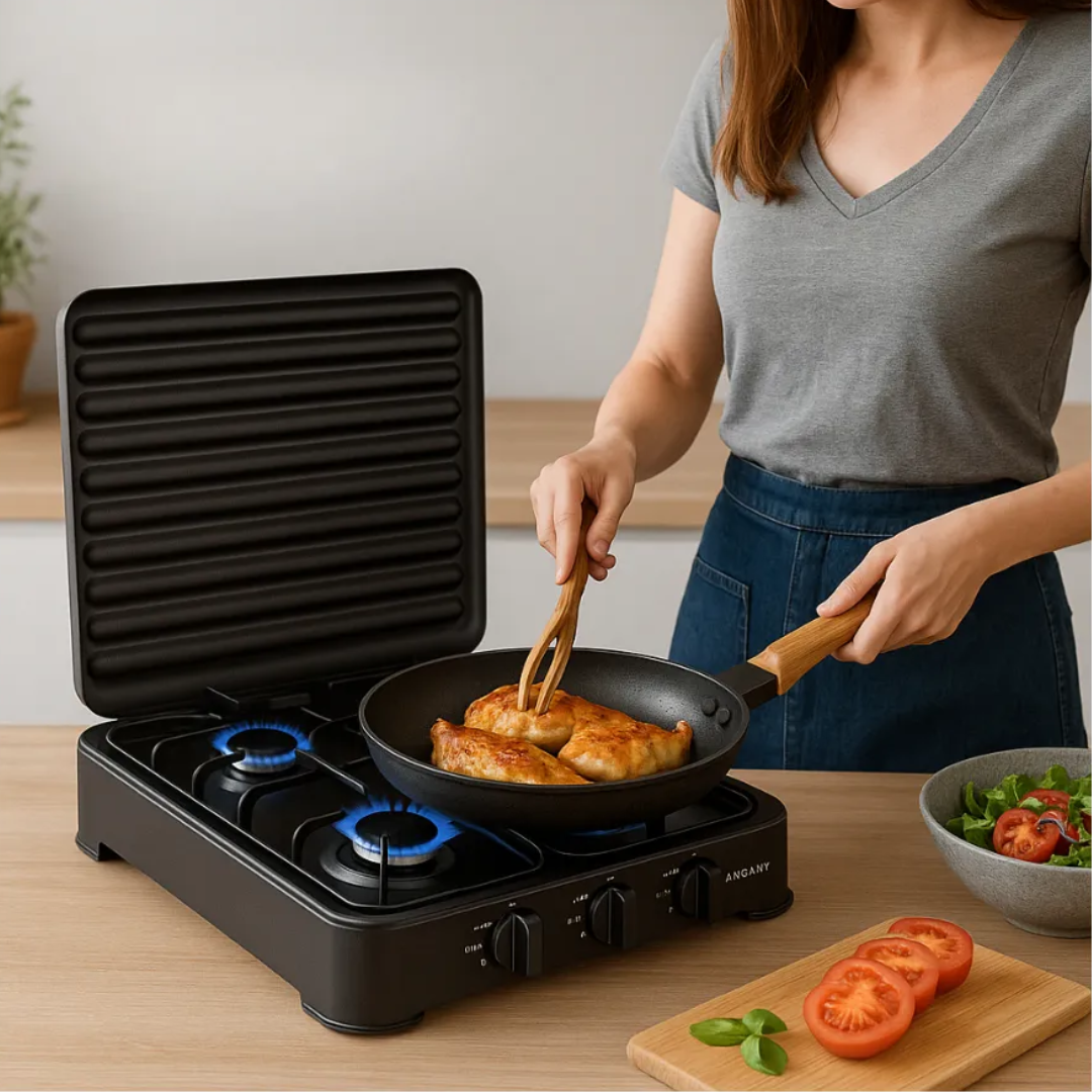 Estufa A Gas 4 Puestos Portátil Sokany