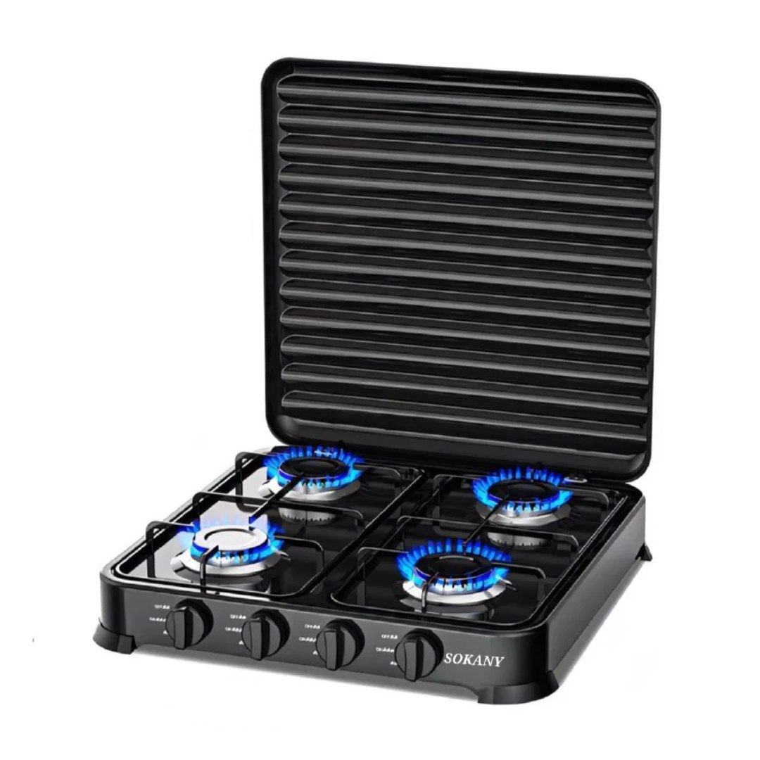 Estufa A Gas 4 Puestos Portátil Sokany