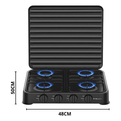 Estufa A Gas 4 Puestos Portátil Sokany