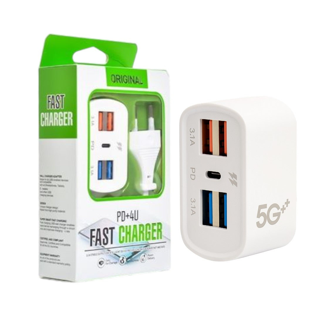 Cargador Rápido Inteligente PD 4U