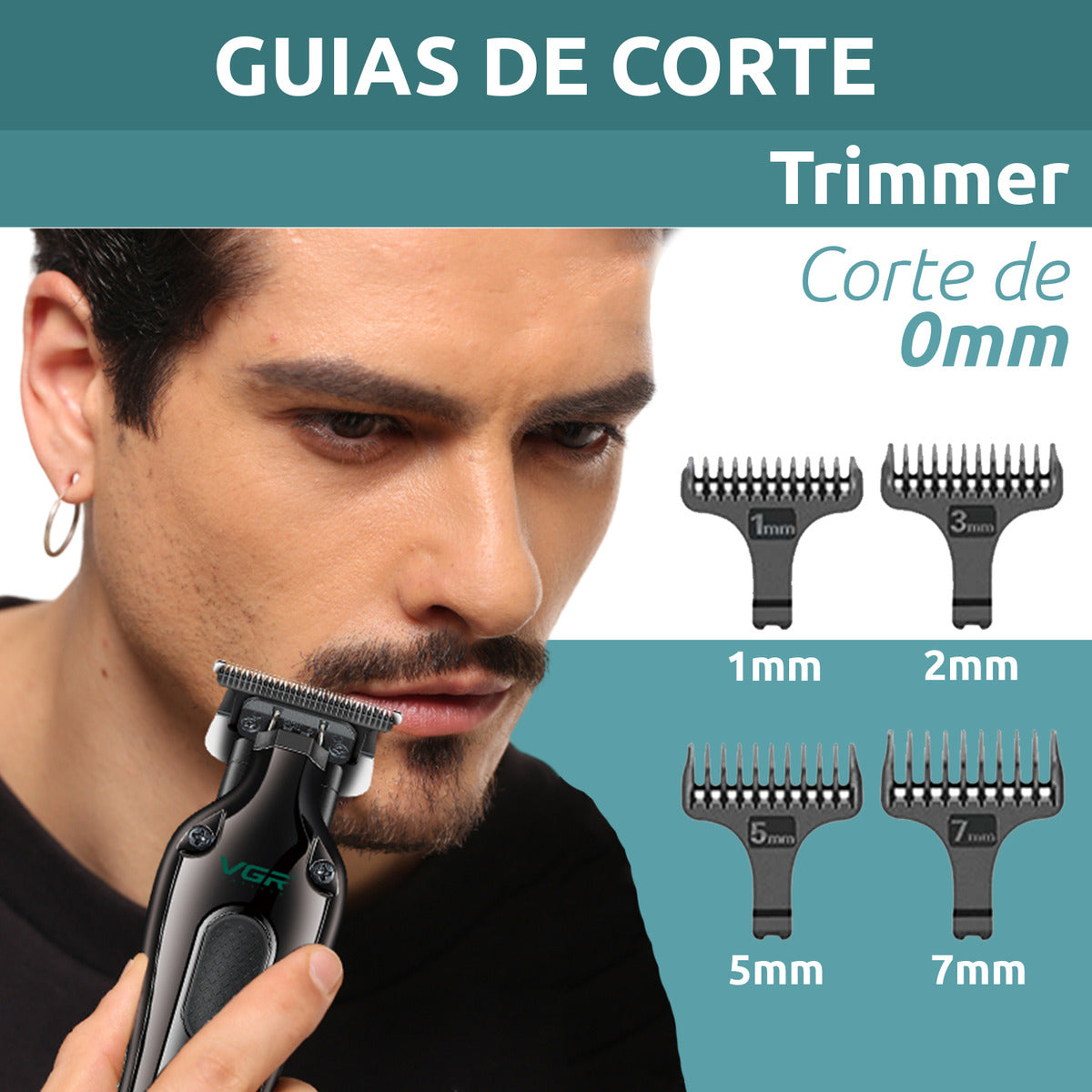 Maquina Clipper Profesional VGR V-013 Recargable