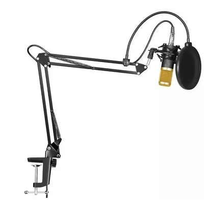 Micrófono Condensador Andowl BM800 Omnidireccional con Brazo y Filtro