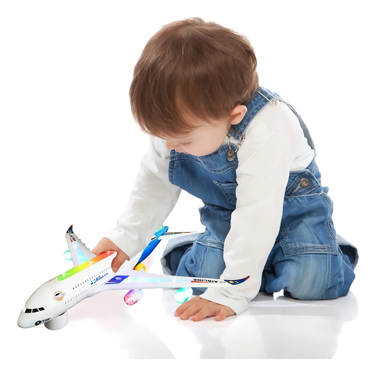 Avión Airbus A380 De Juguete Con Luz Y Sonido