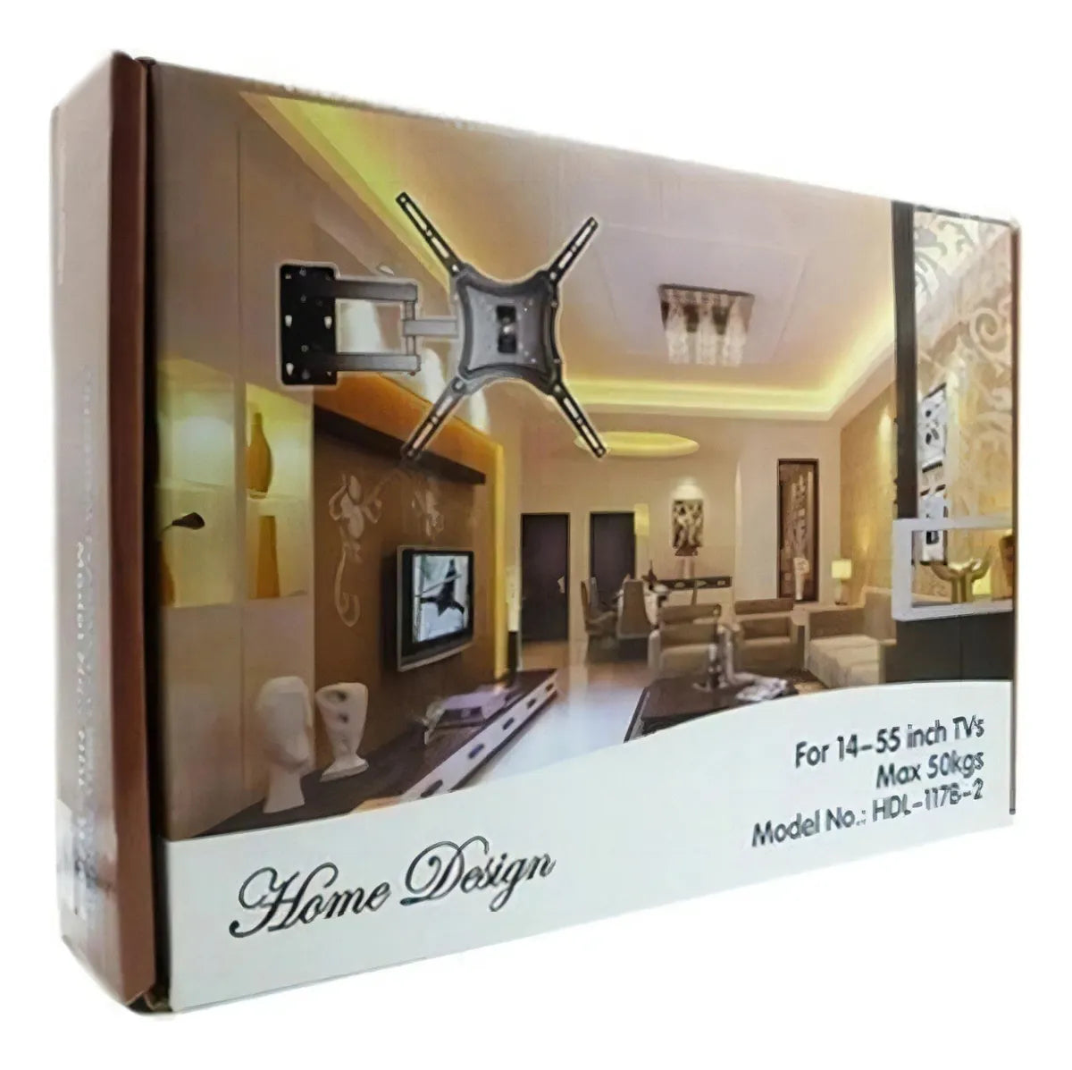 Soporte Tv Brazo Home Desing - 117B-2 14 a 55 Pulgadas Peso Max 50kg