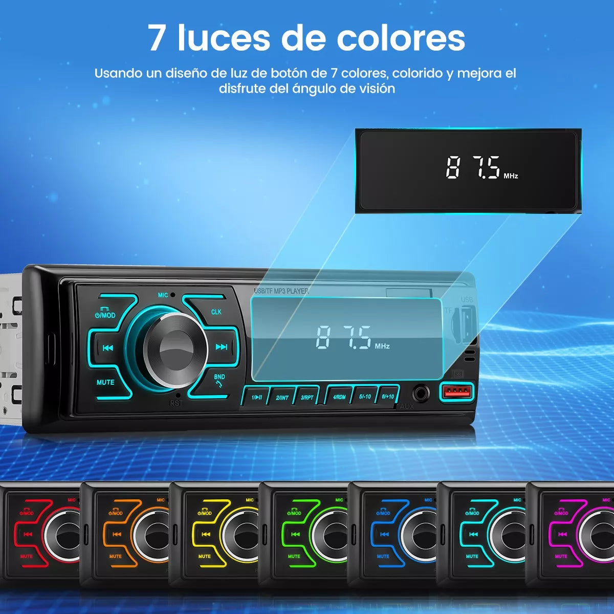 Car Stereo Radio with Bluetooth + Free Shipping 