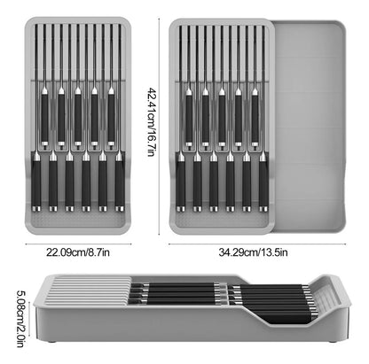 Organizador De Cuchillos Para Cajones Multifuncional