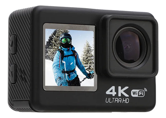 Cámara Deportiva 4K Ultra HD WiFi pantalla delantera