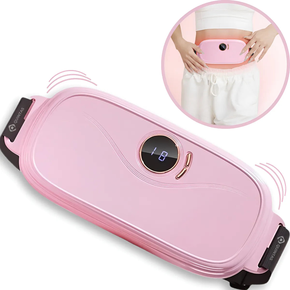 Cinturón Calentador Con Vibracion Para Aliviar Colicos