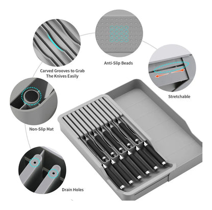 Organizador De Cuchillos Para Cajones Multifuncional