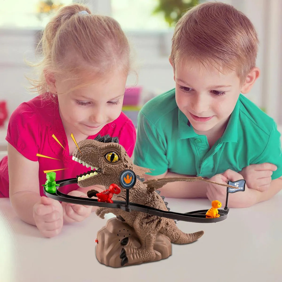 Juguete Dinosaurio Escalador Electrico