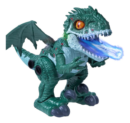 Dinosaurio T-Rex Eléctrico con Sonido, Luz y Vapor