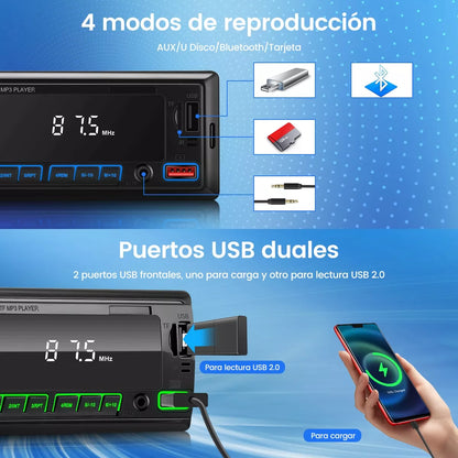 Car Stereo Radio with Bluetooth + Free Shipping 