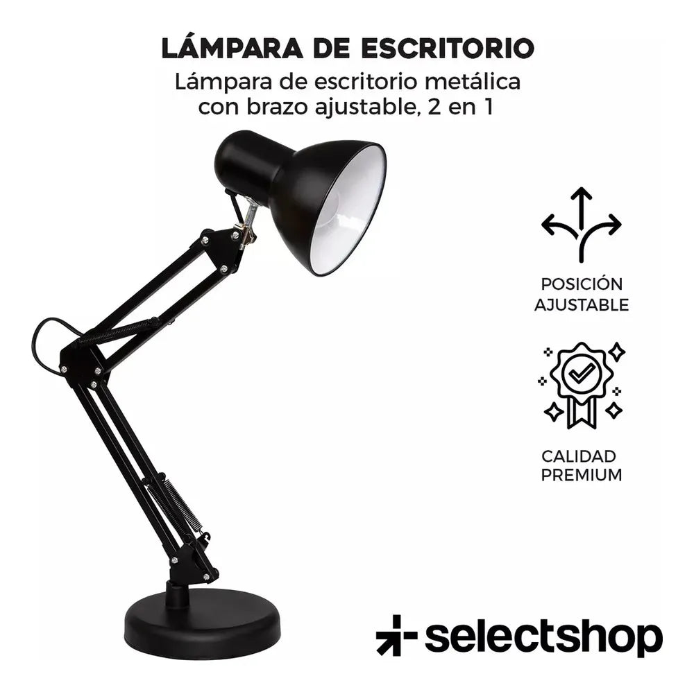 Lámpara Plegable Con Base Y Abrazadera