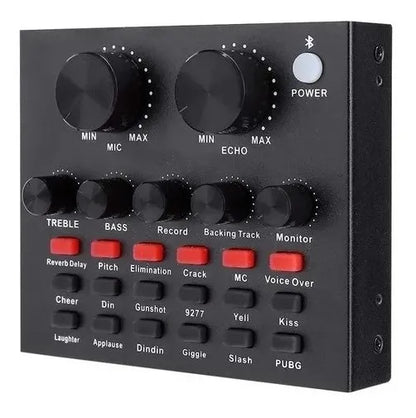 Condensador de sonido profesional V8 para podcasting, streaming