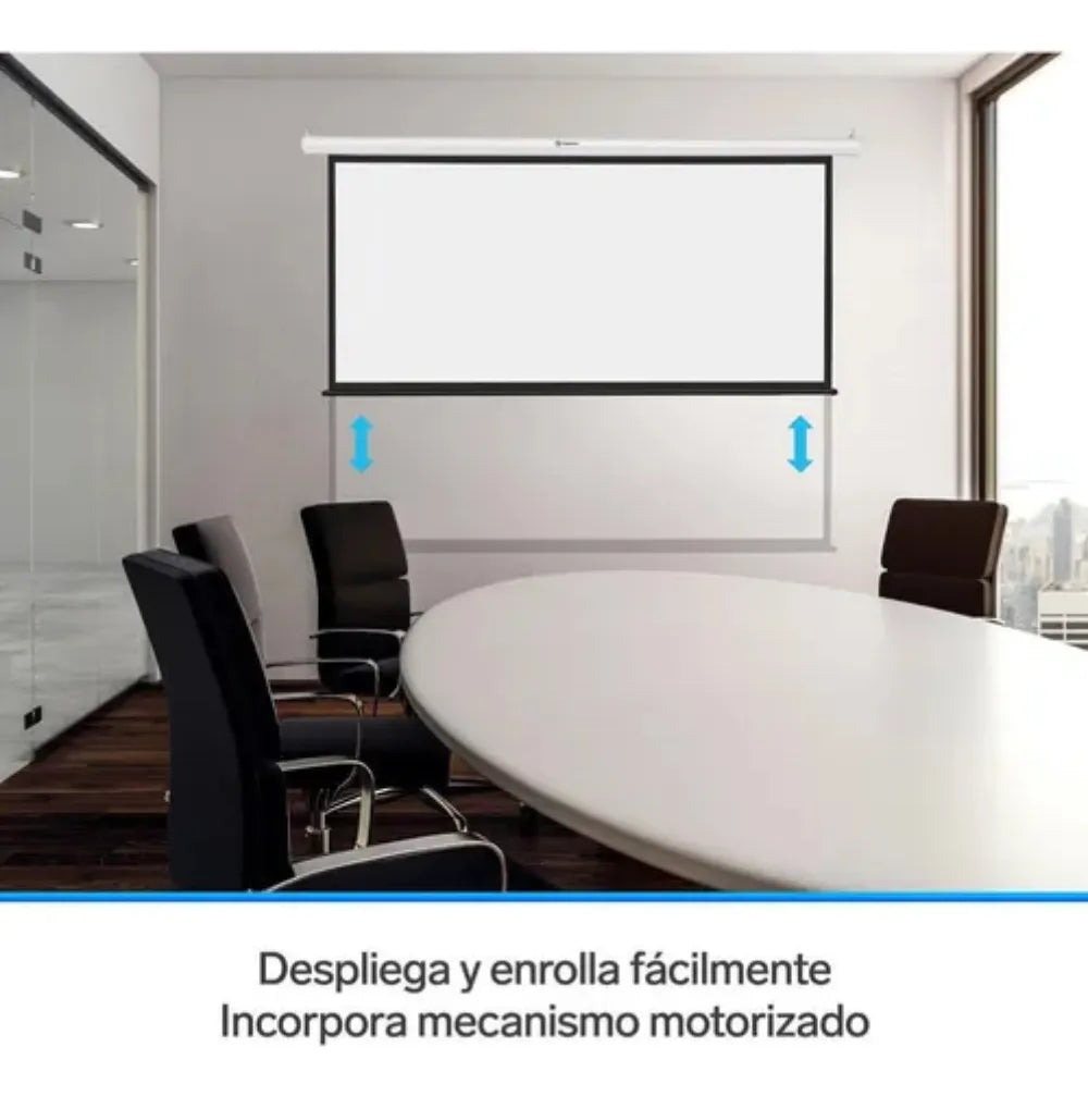 Telón para Proyector 100 Pulgadas electrico con Control 2.20 cm x 1.20 cm