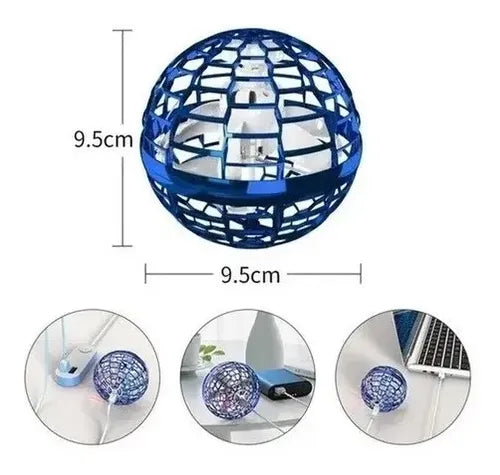 Spinner De Bola Voladora Con Luz Led Recargable