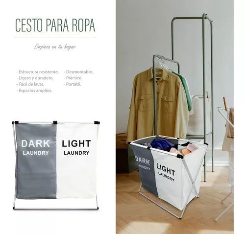 Cesto Para Ropa Doble