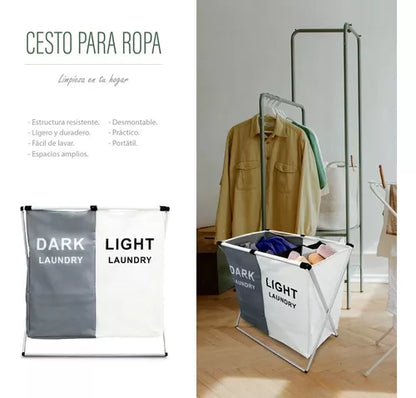 Cesto Para Ropa Doble