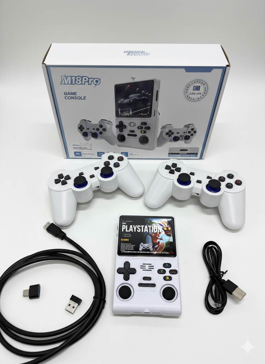 Consola Portátil Retro M18 Pro – Más de 15.000 juegos clásico